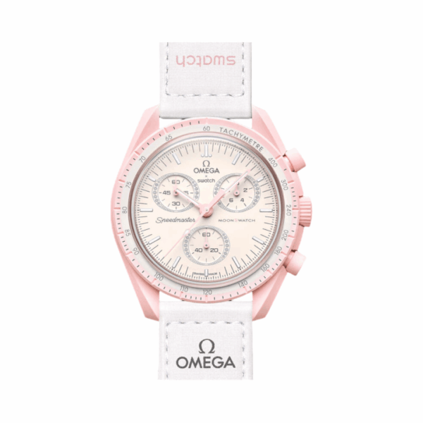 Omega X Swatch Mission To Venus So33P100 Moonswatch White Strap