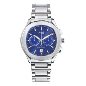 Piaget Polo G0A41006 Chronograph Automatic Blue Index Dial 42Mm Stainless Steel Men’S Watch