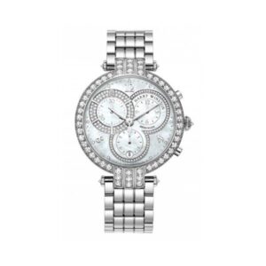 Harry Winston Premier Chronograph Timepiece White Light Mother Of Pearl Partially Set Dial