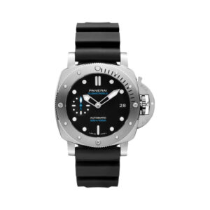 Panerai Luminor Submersible Pam00973 Black Dial 42Mm Stainless Steel Black Rubber Straps Men’S Watch