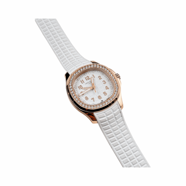 Patek Philippe Aquanaut 5269/200R-001 Diamond-Set Bezel 18K Rose Gold White Dial - Image 4