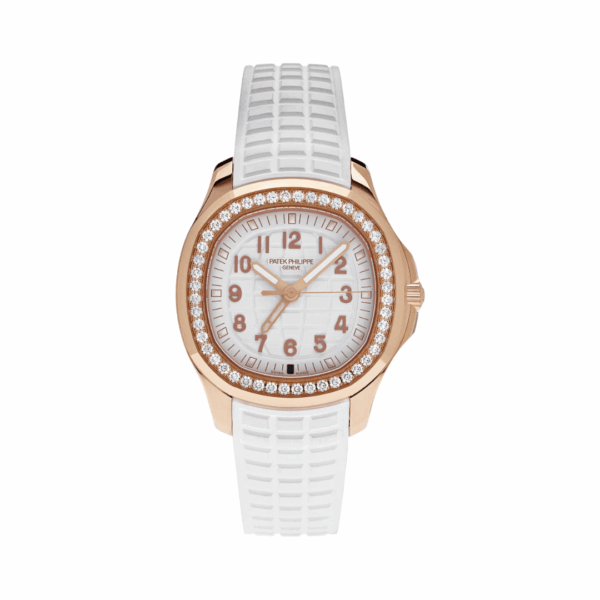 Patek Philippe Aquanaut 5269/200R-001 Diamond-Set Bezel 18K Rose Gold White Dial