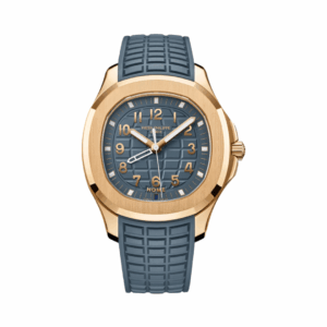 Patek Philippe Aquanaut 5269R-001 Travel Time Quartz Rose Gold 38.8mm Blue Dial Unisex Watch