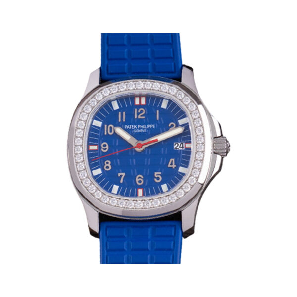 Patek Philippe Aquanaut Luce 5067A-014 Stainless Steel Blue Dial 35.6mm Ladies Watch - Image 2