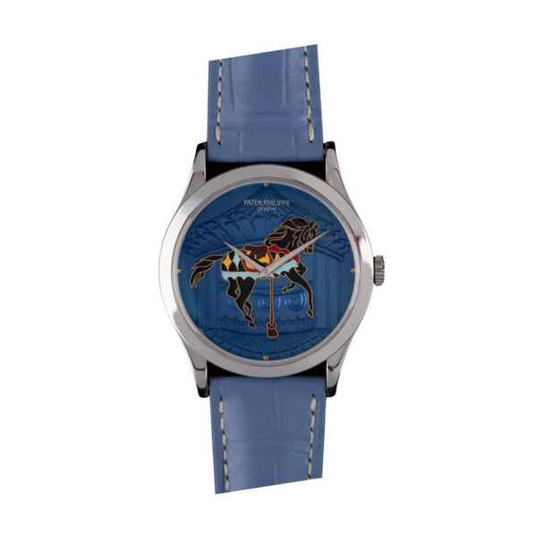 Patek Philippe Calatrava 5077P-064 Carousel Blue Dial - Image 2
