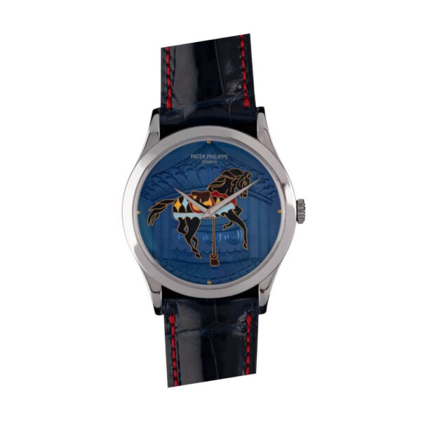 Patek Philippe Calatrava 5077P-064 Carousel Blue Dial - Image 3