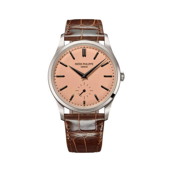 Patek Philippe Calatrava 6196P-001 Manual Winding Platinum Rose-Gilt Opaline Dial 38mm Unisex Watch
