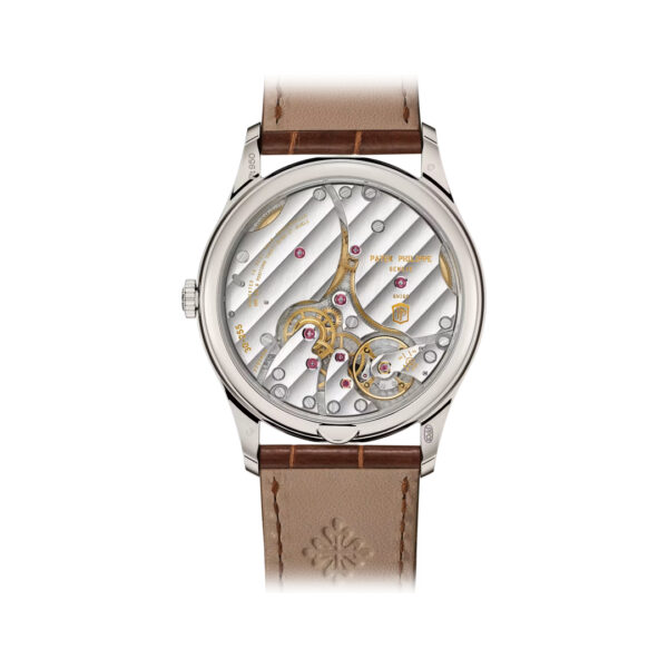 Patek Philippe Calatrava 6196P-001 Manual Winding Platinum Rose-Gilt Opaline Dial 38mm Unisex Watch - Image 2