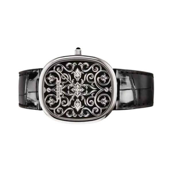 Patek Philippe Golden Ellipse 5738/51G-001 Black Enameled Dial 18K White Gold - Image 4