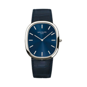 Patek Philippe Golden Ellipse 5738P-001 Blue Gold Sunburst Platinum