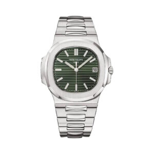Patek Philippe Nautilus 5711/1A-014 Stainless Steel 40mm Sunburst Olive Green Dial Mens Watch