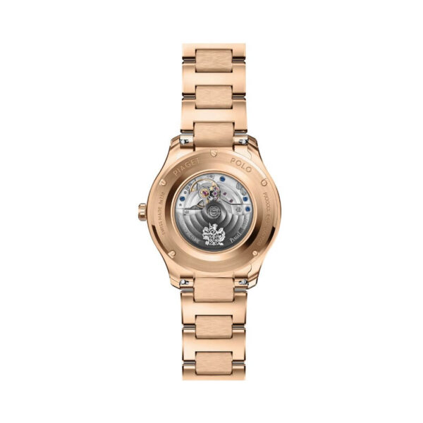 Piaget Polo G0A46020 Date Diamond Bezel 18K Rose Gold White Dial - Image 2