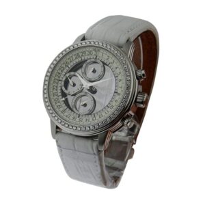 Quinting Mysterious Chronograph With Diamond Bezel Men’S Watch