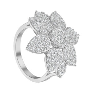 Queen of Vines Diamond Ring -1.48 CTS- HRD-F-G/SI 951R,Total Wt – 6.34gm