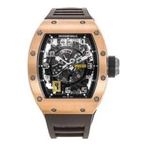 Richard Mille Rm 030 Rg Skeleton Automatic 50Mm X 42.7Mm18K Rose Gold Black Rubber Straps Men’S Watch