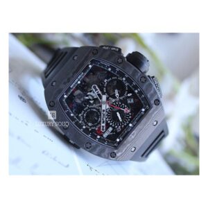 Richard Mille Rm 11-02 Ca Ntpt Americas Edition 50Mm X 42.7Mm Carbon White Rubber Straps Men’S Watch