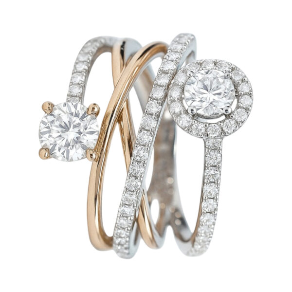 ROUND RING-HRD-E-F/VVS-VS 1.58 CTS- A44R,Total Wt -6.72gm - Image 2