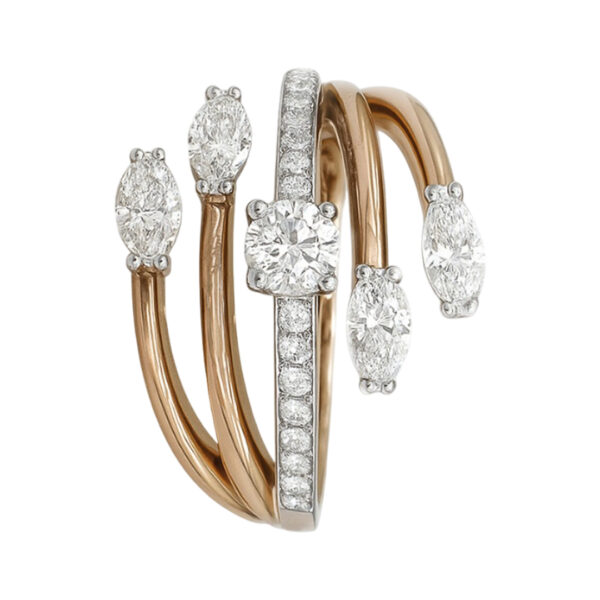 ROUND RING-HRD-F-G/VVS-VS 1.21 CTS- A45R,Total Wt -6.76gm - Image 2