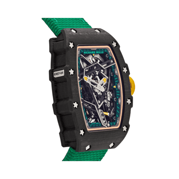 Richard Mille RM 07-04 Black Carbon TPT Automatic Sport 31mm Skeleton Dial Unisex Watch - Image 4