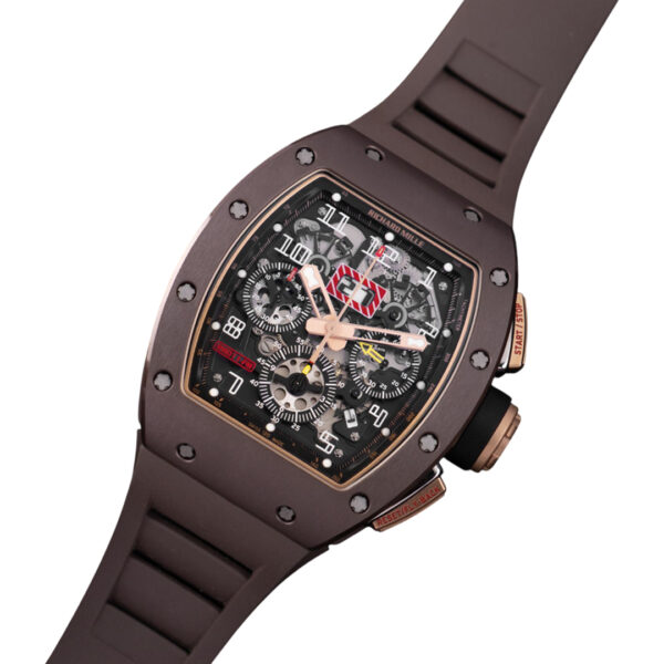 Richard Mille RM011 AO RG NS Felipe Massa Brown Silicon Nitride with Rose Gold & Titanium 40mm Skeleton Dial Men’s Watch - Image 2