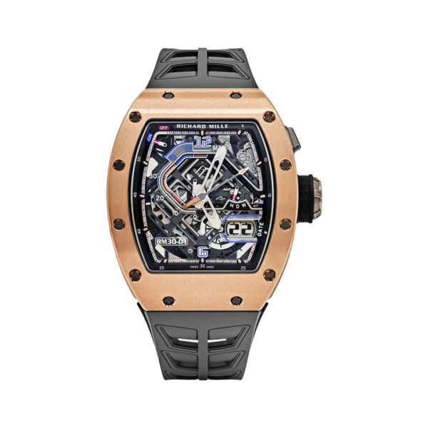 Richard Mille RM30-01 TI RG Automatic Rose Gold Declutchable Rotor Skeleton Dial 49.9mm Men’s Watch