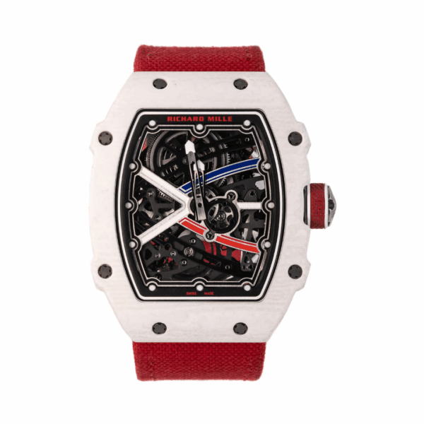 Richard Mille RM67-02 CA-FQ Alexis Pinturault White Carbon TPT 38.7mm Skeleton Dial Unisex Watch