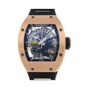 Richard Mille Rm 029 An Rg Automatic Big Date Skeleton Dial 48Mm X 39.70Mm 18Kt Rose Gold Black Rubber Straps Men’S Watch