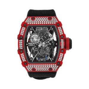 Richard Mille RM35-02 Rafael Nadal Diamond Red Quartz TPT Skeleton Dial