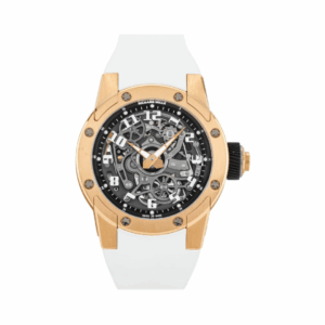 Richard Mille Rm 63-01 Dizzy Hands Skeleton Automatic Winding 18K Rose Gold & Titanium Black Rubber Strap