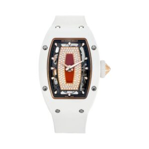 Richard Mille Rm07-01 Rg-Atz Diamond Set White Ceramic Case Red Jasper Dial