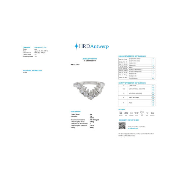 Ring -1.11 CTS- HRD-F-G/VS, 1039R,Total Wt – 3.32gm - Image 2