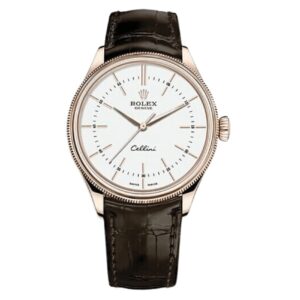 Rolex Cellini M50505-0020 39 Mm 18 Ct Everose Gold Polished Finish
