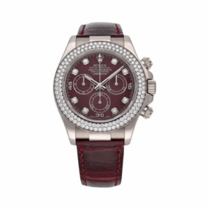 Rolex Cosmograph Daytona 116589RBR Gross Diamond Set Bezel Rubellite Dial Mens Watch