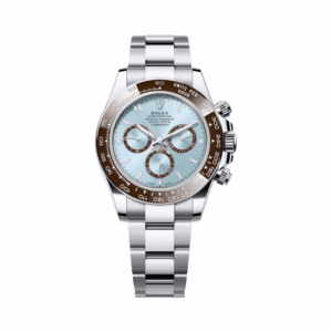 Rolex Cosmograph Daytona 126506 Chestnut Brown Bezel Oyster Platinum Bracelet Ice Blue Dial