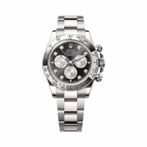 Rolex Cosmograph Daytona 126509-0002 18kt White Gold Black Diamond Dial