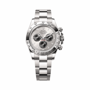 Rolex Cosmograph Daytona 126509-0003 White Gold with Engraved Bezel Silver Dial