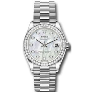Rolex Datejust 31 M278289Rbr-0005 White Diamond 18K White Gold