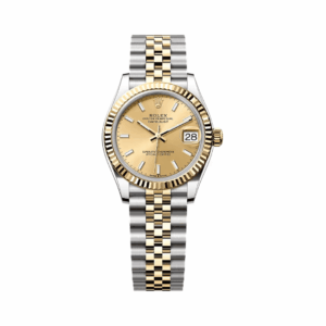 Rolex Datejust 31mm 278273 Yellow Dial Steel And Gold Yellow Gold Fluted Bezel Jubilee Womens Watch