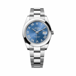 Rolex Datejust II 126300-0017 Smooth Bezel Blue Roman Dial