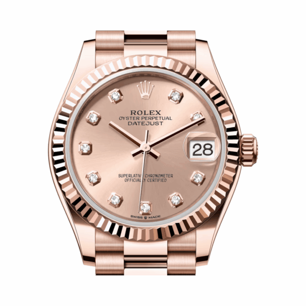 Rolex Datejust M278275-0031 31mm Everose Gold Dial Womens Watch - Image 3
