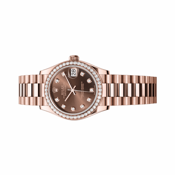 Rolex Datejust M278285RBR-0006 President Bracelet 31mm Everose Gold Dial Womens Watch - Image 2