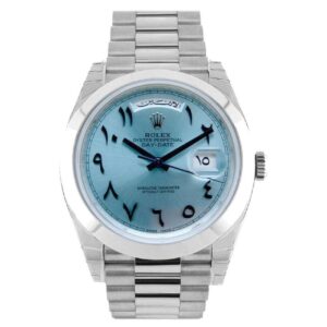 Rolex Day Date 228206 Ice Blue Arabic 40Mm Platinum Men’s Watch