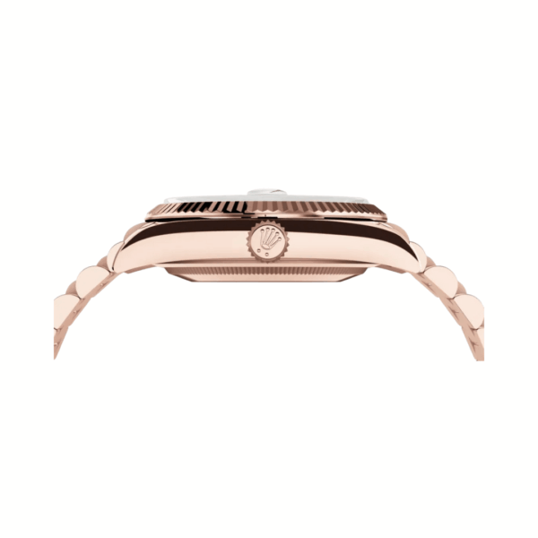 Rolex Day-Date 36 m128235-0037 18ct Everose Gold 36mm Brown Ombré Diamond Dial Unisex Watch - Image 3