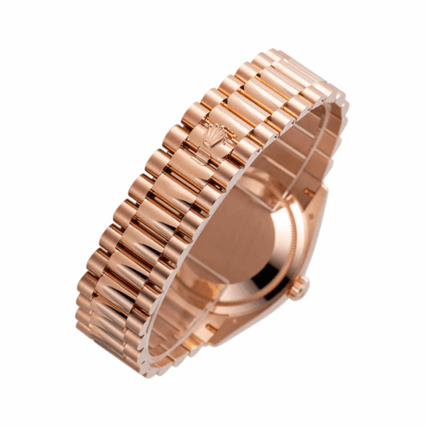 Rolex Day-Date 36 m128235-0037 18ct Everose Gold 36mm Brown Ombré Diamond Dial Unisex Watch - Image 2