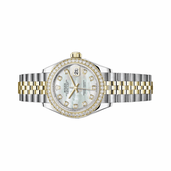 Rolex Lady Datejust M279383RBR-0019 Oystersteel Yellow Gold 28mm MOP Dial Womens Watch - Image 2