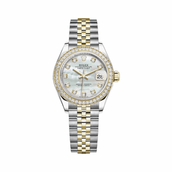 Rolex Lady Datejust M279383RBR-0019 Oystersteel Yellow Gold 28mm MOP Dial Womens Watch