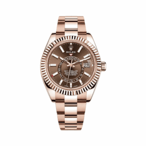 Rolex Sky Dweller 326935 CHOI 18K Everose Gold 42mm Chocolate Index Dial Mens Watch