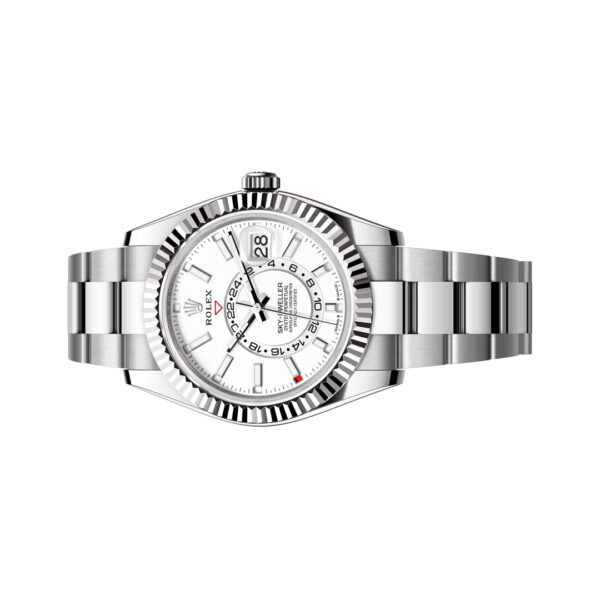 Rolex Sky Dweller 336934-0003 Steel & White Gold Fluted Bezel Oyster Bracelet 42mm Men’s Watch - Image 2