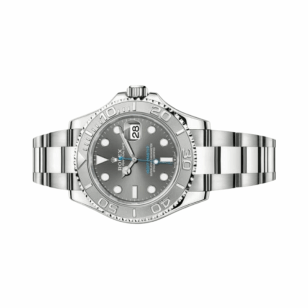 Rolex Yacht Master 126622-0001 Dark Rhodium Platinum Bezel Oystersteel 40mm Gray Dial Women’s Watch - Image 3