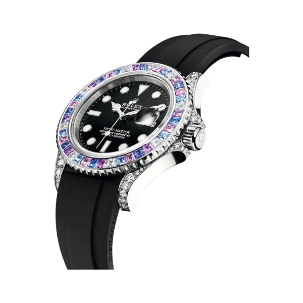 Rolex Yacht Master 126679SABR White Gold Blue/Purple Sapphire Bezel 40mm Black Dial Men’s Watch - Image 3